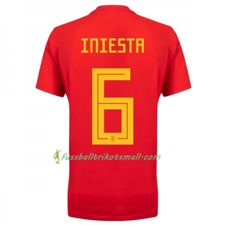 Fußballtrikots Spanien A_Iniesta 6 WM 2018 Heimtrikotsatz kaufen